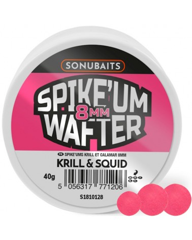 Przynęta Sonubaits Boilies Spike'Um Wafters Kril Squid 8mm 40g
