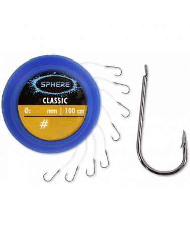 Haczyki Z Przyponem Browning Sphere Classic Nr 16 0.12mm 100cm Black Nickel