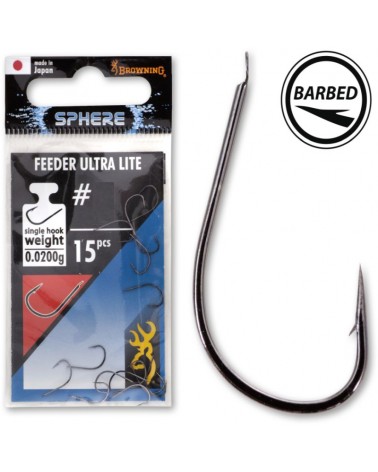 Haczyki Browning Sphere Feeder Ultra Lite roz. 12 Black Nickel 15szt.