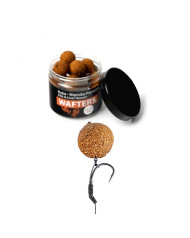 Kulki Haczykowe Carp Target Wafters Ryba Wątroba Fish Liver 16-20mm 200ml