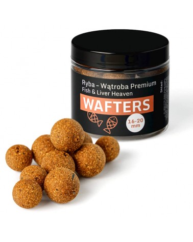 Kulki Haczykowe Carp Target Wafters Ryba Wątroba Fish Liver 16-20mm 200ml