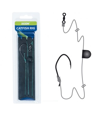 Zestaw Przypon Sumowy Jaxon Catfish Rig PC PE Braid