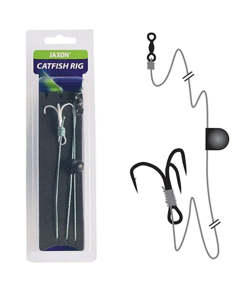 Zestaw Przypon Sumowy Jaxon Catfish Rig PCG PE Braid