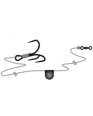 Zestaw Przypon Sumowy Jaxon Catfish Rig PCG PE Braid