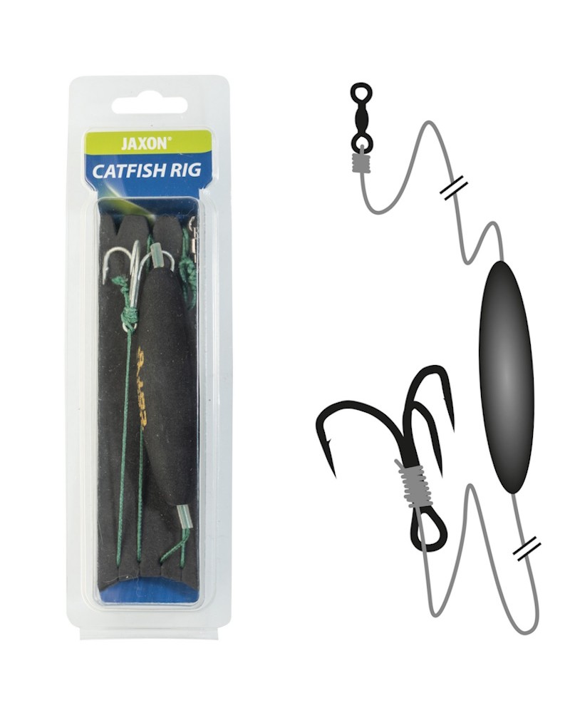 Zestaw Przypon Sumowy Jaxon Catfish Rig PCL PE Braid