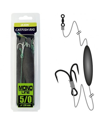 Zestaw Przypon Sumowy Jaxon Catfish Rig PDL Mono Line 1.30mm