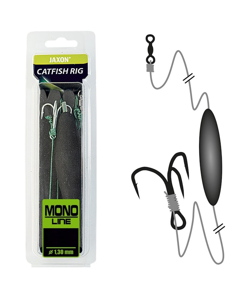 Zestaw Przypon Sumowy Jaxon Catfish Rig PDL Mono Line 1.30mm