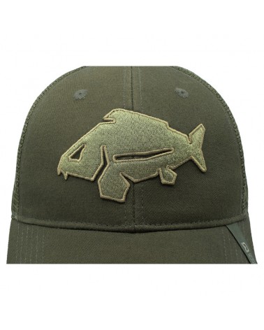 Czapka Wędkarska Z Daszkiem Karpiem Delphin OutLine Carp Trucker