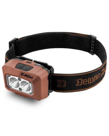 Latarka Czołówka Delphin RGW Pro UC LED Z Czujnikiem Ruchu 200lm USB-C