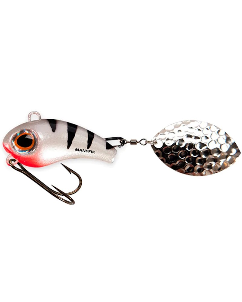 Wirujący Ogonek Manyfik BuBu 18mm 4g Biały Okoń White Perch