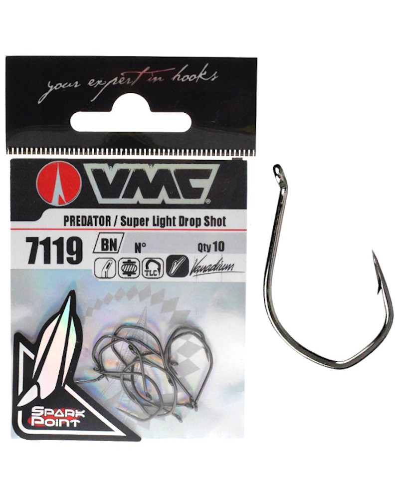 Haczyki VMC Drop Shot Super Lite 7119BN
