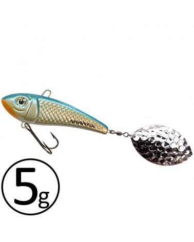 Wirujący Ogonek Manyfik Jerry 30mm 5g Niebieski Blue Pearl