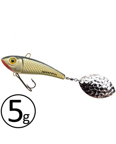 Wirujący Ogonek Manyfik Jerry 30mm 5g Naturalny Silver
