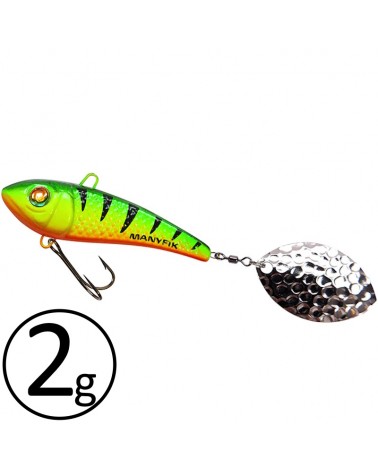Wirujący Ogonek Manyfik Jerry 21mm 2g Tygrys UV Firetiger