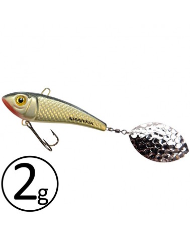 Wirujący Ogonek Manyfik Jerry 21mm 2g Naturalny Silver