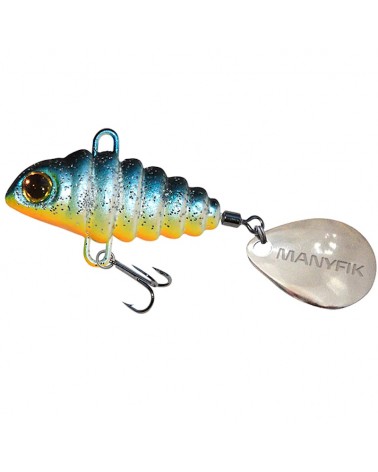 Wirujący Ogonek Manyfik Pepe 3D 19mm 5g Niebieski Blue Pearl
