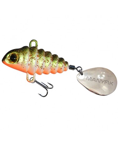 Wirujący Ogonek Manyfik Pepe 3D 19mm 5g Okoń Natural Perch
