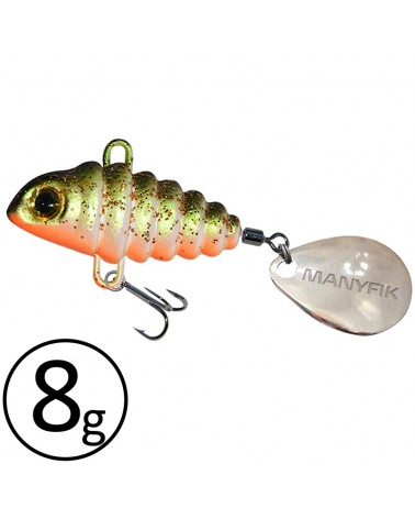 Wirujący Ogonek Manyfik Pepe 3D 23mm 8g Okoń Natural Perch