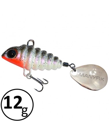 Wirujący Ogonek Manyfik Pepe 3D 27mm 12g Naturalny Silver