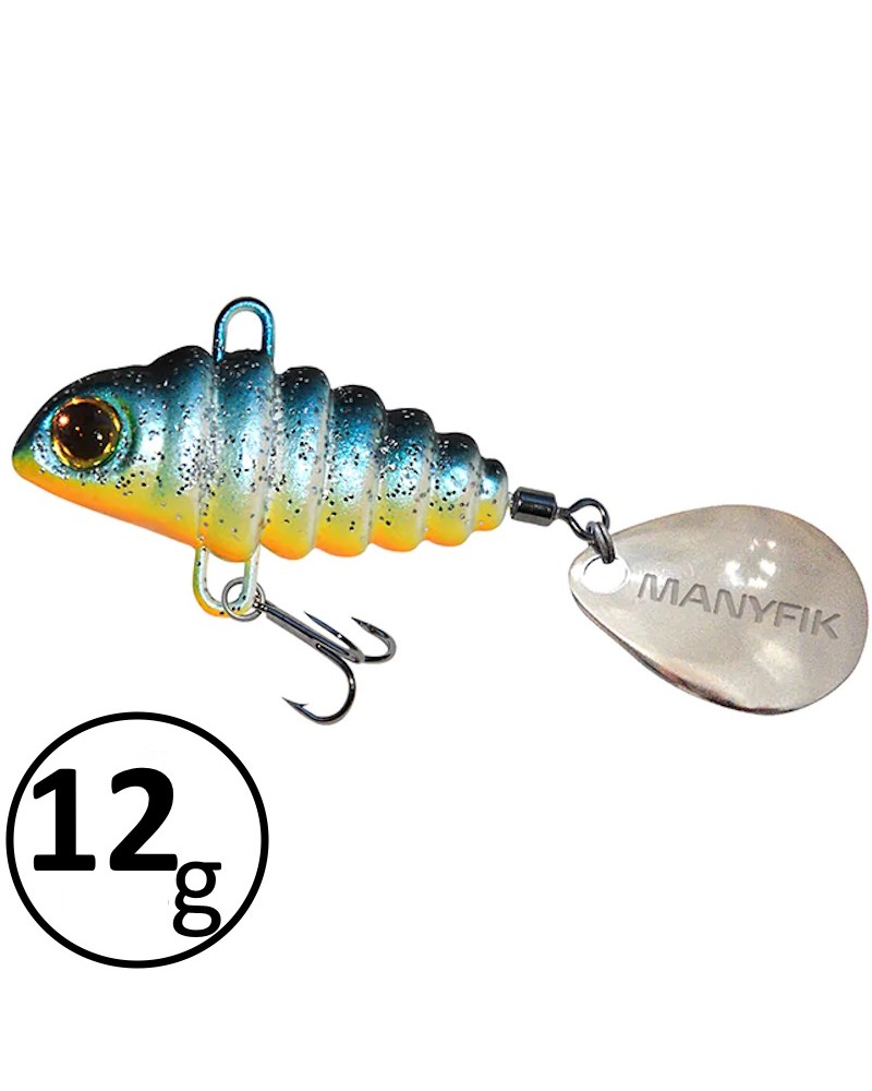 Wirujący Ogonek Manyfik Pepe 3D 27mm 12g Niebieski Blue Pearl