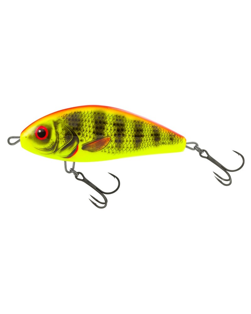 copy of Wobler Salmo Fatso 8cm 21g Bright Perch 0.6-1.2m Floating Pływający