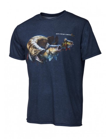 Koszulka Savage Gear Cannibal Tee L Blue