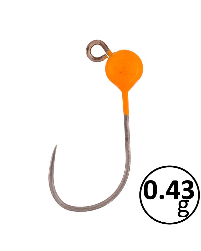 Główka Jigowa Wolframowa Mikado M-Craft Nr 8 0.43g 3.5mm UV Pomarańczowa 3szt.