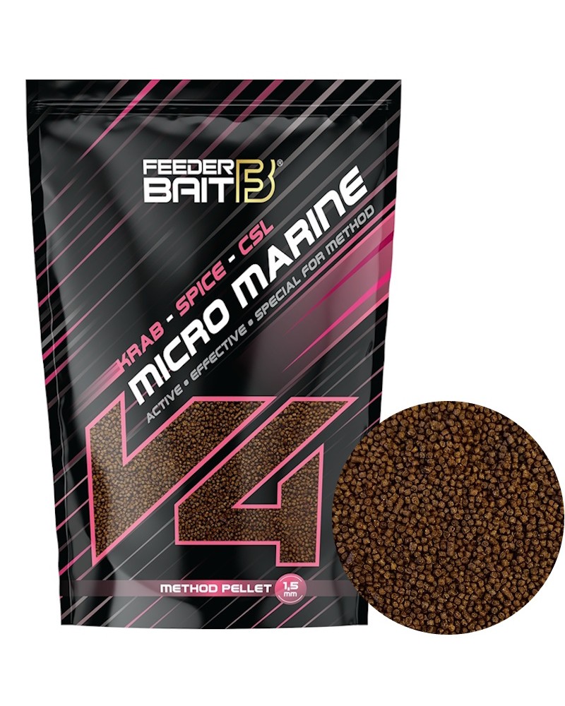 Pellet Do Koszyka Method Feeder Bait V4 Micro Marine 1.5mm 800g