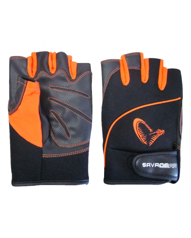 Rękawice Savage Gear Protec Gloves L Black/Orange