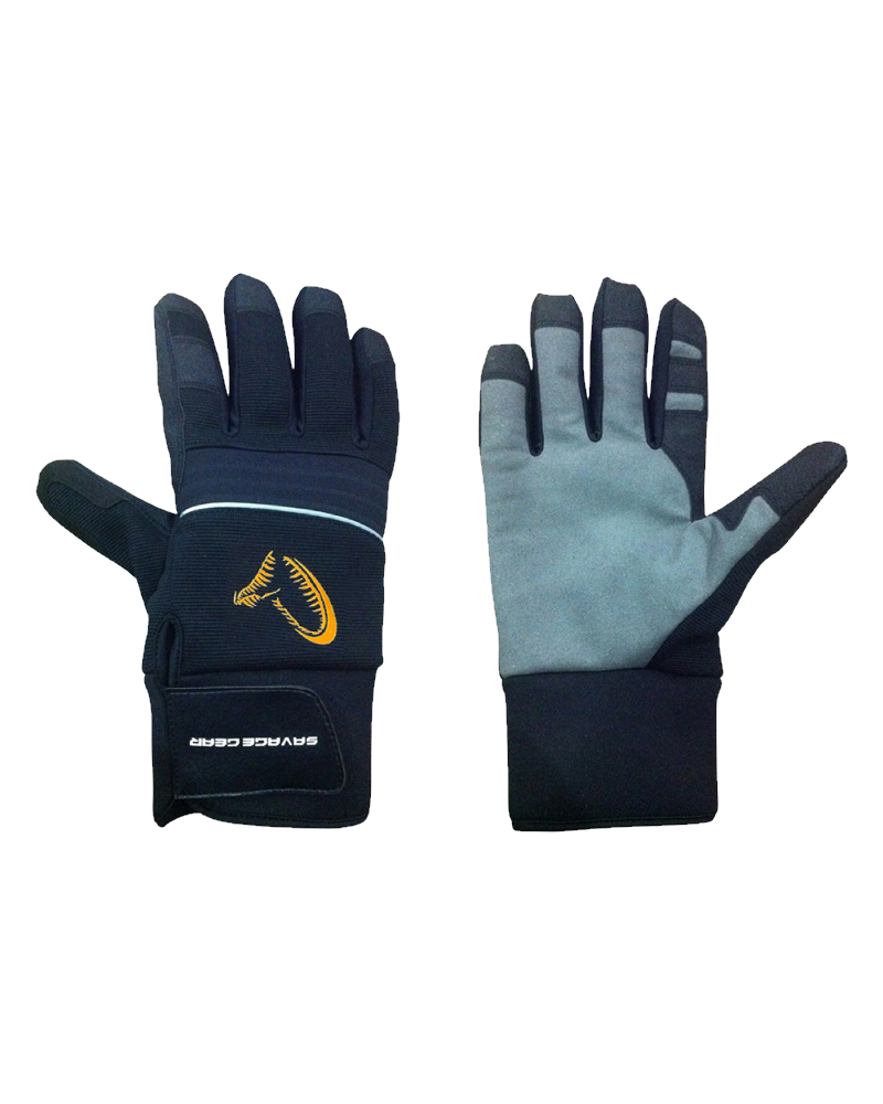 Rękawice Savage Gear Winter Thermo Gloves L Black/Grey