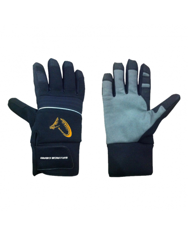 Rękawice Savage Gear Winter Thermo Gloves L Black/Grey