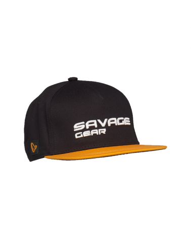Czapka Savage Gear Flat Peak 3d Logo Cap One Size Black Ink