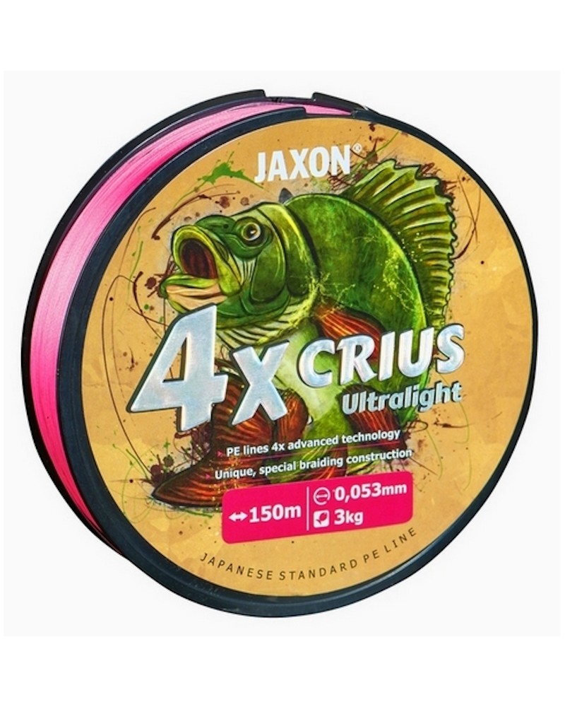 Plecionka Jaxon Crius 4x Ultralight Pink 150m