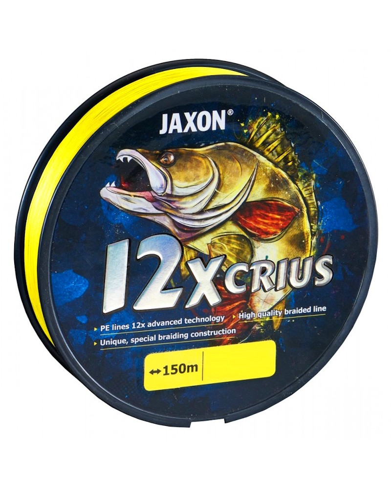 Plecionka Spinningowa Jaxon Crius 12x Fluo Żółta 150m