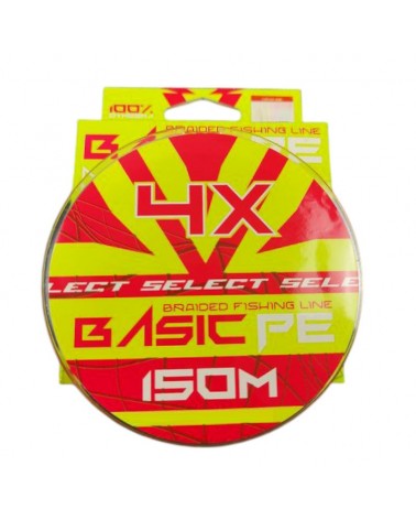 Plecionka Select Basic PE 4X 0.10mm 10lb 4.8kg 150m Jasnozielona