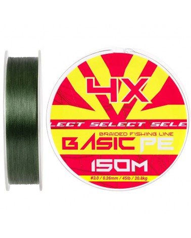 Plecionka Select Basic PE 4X 150m Ciemnozielona