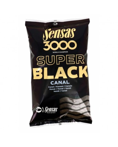Zanęta zawodnicza Sensas 3000 Super Black Canal 1kg