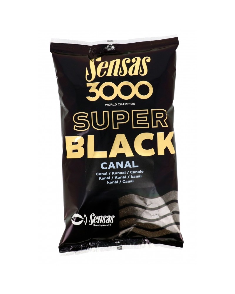 Zanęta zawodnicza Sensas 3000 Super Black Canal 1kg