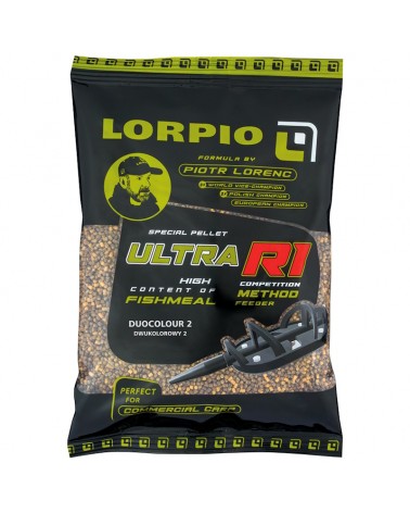 Pellet Do Koszyka Method Feeder Lorpio Ultra R1 Duocolour 2.0mm 700g