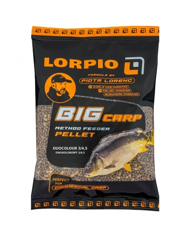 Pellet Zanętowy Method Feeder Lorpio Big Carp Duocolour 3.0mm/4.5mm 700g