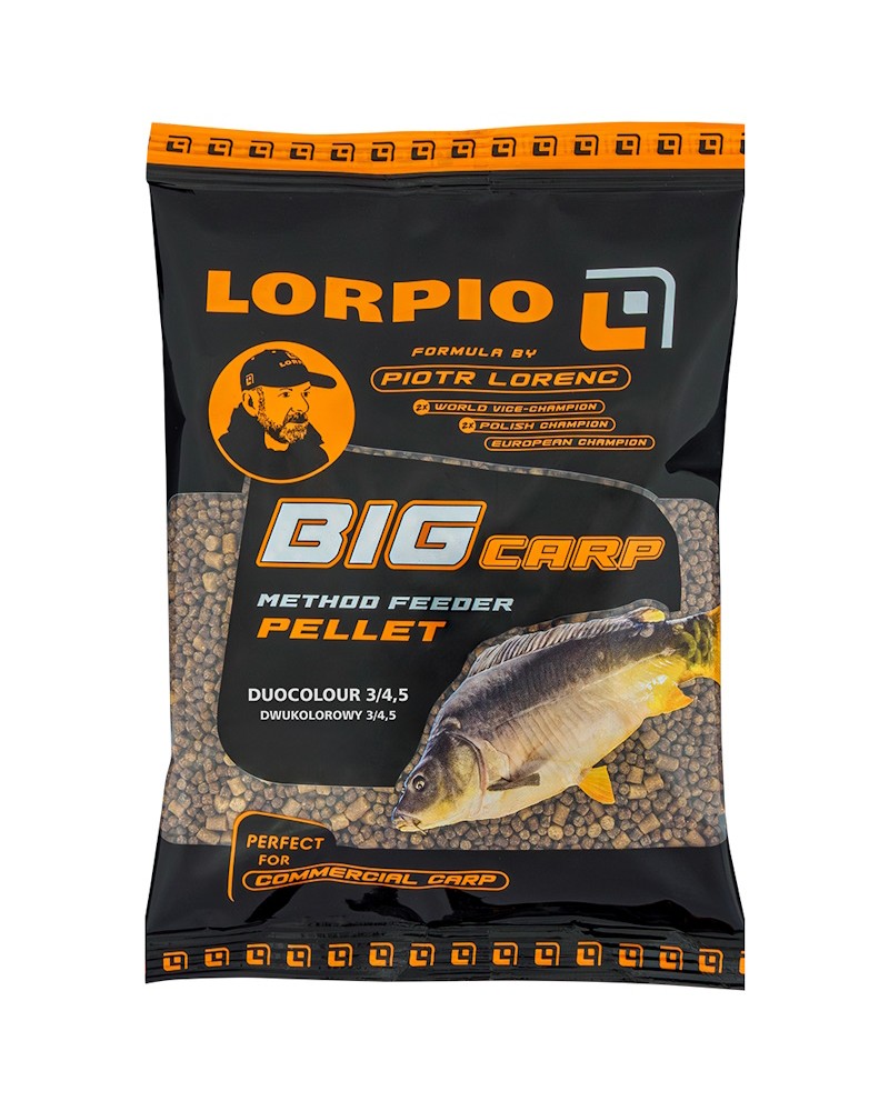 Pellet Zanętowy Method Feeder Lorpio Big Carp Duocolour 3.0mm/4.5mm 700g