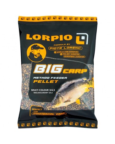 Pellet Zanętowy Method Feeder Lorpio Big Carp Multicolour 3.0mm/4.5mm 700g