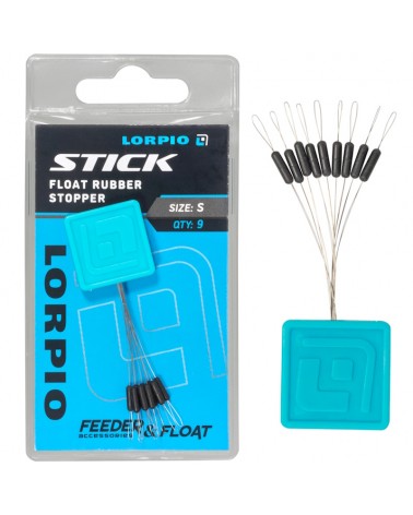 Stoper Gumowy Wydłużony Lorpio Float Rubber Stopper Stick S 9szt.