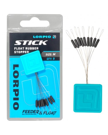 Stoper Gumowy Wydłużony Lorpio Float Rubber Stopper Stick M 9szt.