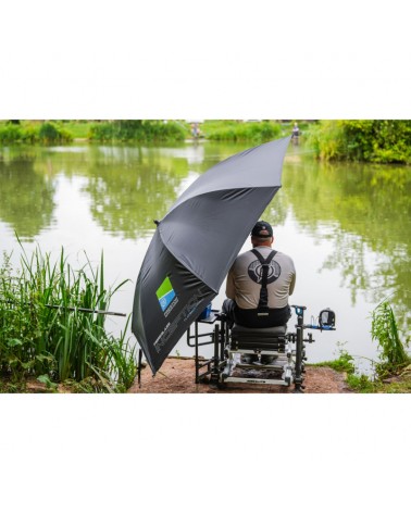 Parasol Wędkarski Preston Inception Fibreglass Flatback Brolly 50'' Czarny
