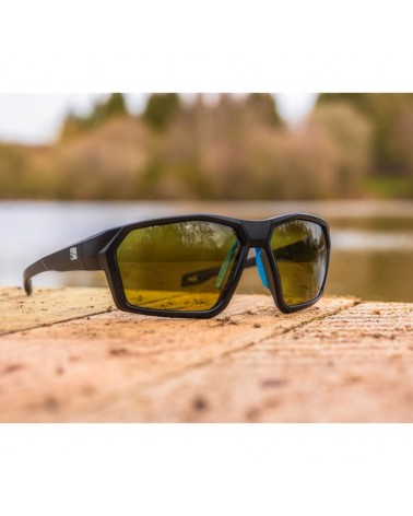 Okulary Przeciwsłoneczne Preston Absolute Wrap Sunglasses Amber Brown Lens