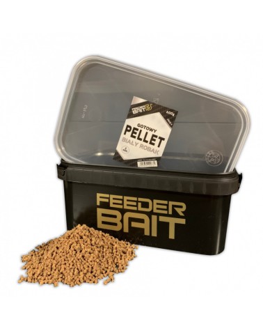 Pellet gotowy w wiaderku Feeder Bait Biały Robak 600g