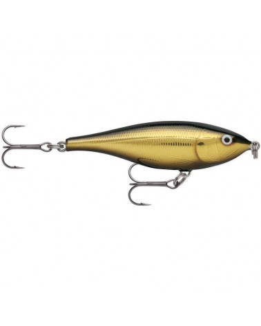 Wobler Rapala Twitchin Rap 8cm 12g GBMU Gold Black Mullet 0.2-0.6m Slow Sinking