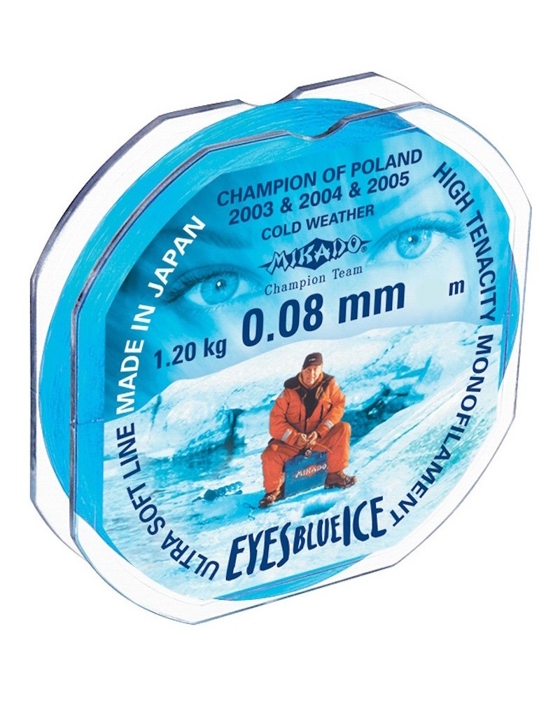 Żyłka Do Wędkarstwa Podlodowego Mikado Blue Ice 25m 0.08mm 1.20kg