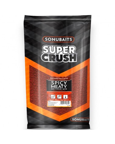 Zanęta Sonubaits Supercrush Spicy Meaty Method Mix 2kg